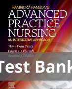 Hamric & Hanson's Advanced Practice Nursing 7th Edition by Mary Fran Tracy Test Bank