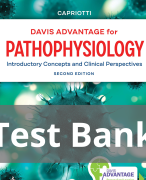 Pathophysiology Introductory Concepts and Clinical Perspectives 2nd Edition by Capriotti Test Bank