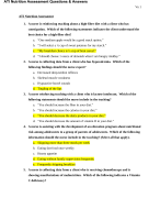 ATI Nutrition Assessment: 50 Verified Questions & Answers:  Updated A+ Guide Solution