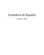 Grammatica Spaans Bachelor I Semester I 