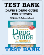 Davis’s Drug Guide for Nurses, 17 Edition Vallerand. Sanoski Test Bank