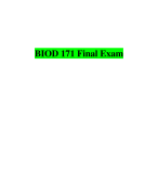 BIOD 171 Final Exam (Version-4, Latest-2023/2024) / BIOD171 Final Exam / BIOD 171 Essential Microbiology Final Exam:  Portage Learning |100 % Correct Q & A|