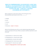 BIOS 252 COMPREHENSIVE EXAM REVIEW LATEST 2023-2024 REAL EXAM QUESTIONS AND CORRECT VERIFIED ANSWERS (REVISED EXAM) A NEW UPDATED VERSION RATEST 2023-2024 | ALREADY A GRADED 