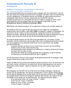 Samenvatting Inleiding Arbeidsrecht en Sociale zekerheidsrecht jaar 1 periode B 