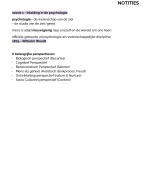 PSYCHOLOGIE NOTITIES (2023-2024)