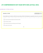 ATI COMPREHENSIVE EXIT EXAM WITH NGN (ACTUAL 2023)