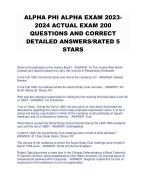 ALPHA PHI ALPHA EXAM 20232024 ACTUAL EXAM 200 QUESTIONS AND CORRECT DETAILED ANSWERS/RATED 5 STARS 