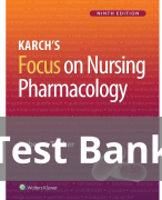 Karch's Focus on Nursing Pharmacology 9th Edition by Rebecca Tucker Test Bank