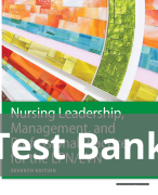 Nursing Leadership Management and Professional Practice for the LPN LVN 7th Edition Test Bank