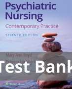 Psychiatric Nursing Contemporary Practice 7th Edition by Ann Boyd Test Bank