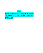 Case  TINA WILLIAM LOW BACK PAIN  IHUMAN CASE LATEST UPDATE  2023/2024