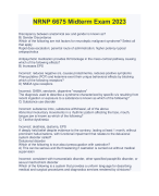  NRNP 6675 Midterm Exam 2023