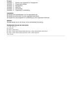 Samenvatting organisatiekunde 