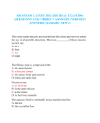 ABO EXAM LATEST 2023-2024 REAL EXAM 200+ QUESTIONS AND CORRECT ANSWERS (VERIFIED ANSWERS) |AGRADE (NEW!!)