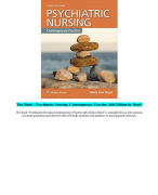 Test Bank - Psychiatric Nursing: Contemporary Practice (6th Edition by Boyd) ANSWER KEY AT THE END OF EVERY CHAPTER 