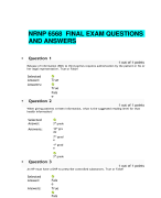 NRNP 6568  FINAL EXAM QUESTIONS AND ANSWERS
