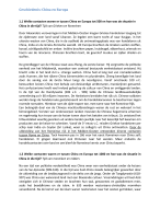 Geschiedenis China en Europa