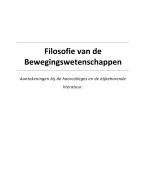 Aantekeningen Filosofie van de Bewegingswetenschappen