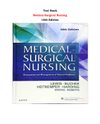 Test Bank For Medical-Surgical Nursing: Assessment and Management of Clinical Problems  10th Edition By Lewis, Bucher, Heitkemper, Harding |All Chapters,  Year-2023/2024|