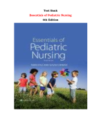 Test Bank For Essentials of Pediatric Nursing 4th Edition By Theresa Kyle, Susan Carman |All Chapters,  Year-2023/2024|