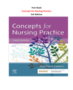 Test Bank For Concepts for Nursing Practice 3rd Edition By Jean Foret Giddens |All Chapters,  Year-2023/2024|