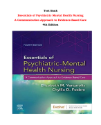 Test Bank For Essentials of Psychiatric Mental Health Nursing  A Communication Approach to Evidence-Based Care  4th Edition By Elizabeth M. Varcarolis, Chyllia Dixon |All Chapters,  Year-2023/2024|