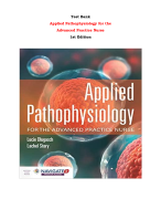 Test Bank For Applied Pathophysiology for the  Advanced Practice Nurse  1st Edition By Lucie Dlugasch, Lachel Story |All Chapters,  Year-2023/2024|