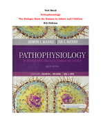 Test Bank For Pathophysiology  The Biologic Basis for Disease in Adults and Children  8th Edition By Kathryn L. McCance, Sue E. Huether |All Chapters,  Year-2023/2024|