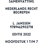 Nederlands recht begrepen - Lydia Janssen