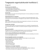 H1 Toegepaste organisatiekunde 