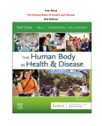 Test Bank For The Human Body in Health and Disease 8th Edition By Kevin T. Patton, Frank Bell,  Terry Thompson, Peggie Williamson |All Chapters,  Year-2023/2024|