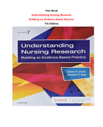 Test Bank For Understanding Nursing Research Building an Evidence-Based Practice 7th Edition By Susan K. Grove, Jennifer R. Gray |All Chapters,  Year-2023/2024|