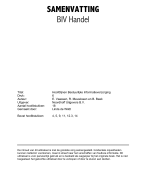 Samenvatting BIV