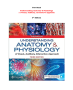 Test Bank For  Understanding Anatomy & Physiology : A Visual, Auditory, Interactive Approach  3rd Edition Gale Sloan Thompson |All Chapters,  Year-2023/2024|