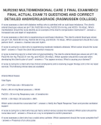 WGU D027 OA EXAM 2024 ACTUAL EXAM TEST BANK 400 QUESTIONS AND CORRECT DETAILED ANSWERS AGRADE
