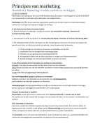 Samenvatting principes van marketing