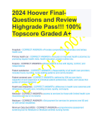 DISA HBSS 201 ADMIN ePO5.1 (2024) EXAM QUESTIONS AND CORRECT ANSWERS (100% VERIFIED ANSWERS) |A+ GRADE HIGHSCORE!