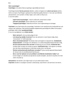 Samenvatting Psychologie een inleiding