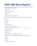 ARRT MRI Mock Registry