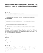 NRNP 6566 MIDTERM EXAM WEEK 6 QUESTION AND  CORRECT ANSWER / AGRADE WALDEN UNIVERSITY