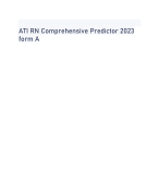 ATI RN Comprehensive Predictor 2023 form A