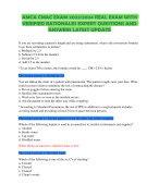 HCCA - CHC EXAM STUDY PACK 2023/2024  QUESTION BANK OVER 700 QUESTIONS AND  ANSWERS WITH RATIONALES| GUARANTEED PASS LATEST UPDATE