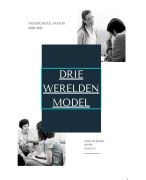 Verslag T.51817 LP 4.1: Methodisch handelen / 3 wereldenmodel