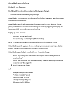 Samenvatting ontwikkelingspsychologie