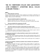 NR 511 MIDTERM EXAM 2023 QUESTION  AND CORRECT ANSEWRS REAL EXAM  AGRADE WEEK 1