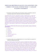 NRNP 6566 MIDTERM EXAM 2023-2024 QUESTION AND  CORRECT DETAILED ANSWER WEEK 1-5 /AGRADE  WALDEN UNIVERSITY