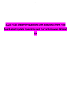 2022 HESI Maternity questions with answer(s) from Hesi Test Latest Update Questions and Correct Answers Graded A+