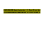 2022 HESI PN EXIT V3 TEST BANK UPDATED VERSION 2023 QUESTIONS AND VERIFIED CORRECT ANSWERS GUARANTEED A+