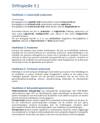 Samebvatting leerboek Orthopedie 
