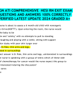 2024 ATI RN NURSING CARE OF CHILDREN PROCTORED EXAM Q & As ALL 100% CORRECT/VERIFIED ANSWERS BEST EXAM SOLUTION LATEST UPDATE  GRADED A+